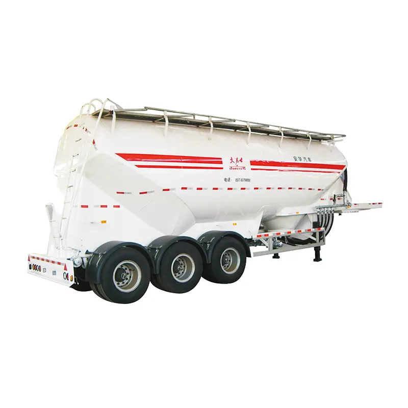 45 cbm Bulk Cement Silo Tanker Semi Trailer V Type mit 42 kW Power System