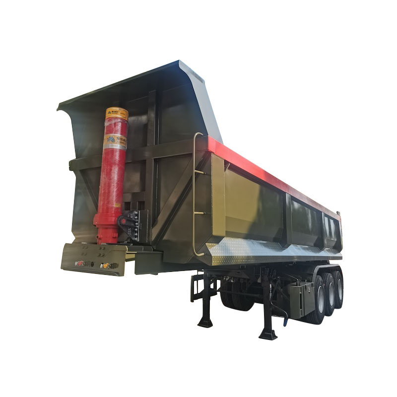 Heavy Duty 3 Achsen U Form Dumper Halbanhänger mit Fuwa -Achse Hyva Hydrauliksystem